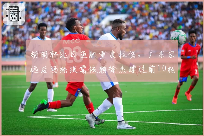 胡明轩比目鱼肌重度拉伤，广东宏远后场轮换需依赖徐杰撑过前10轮